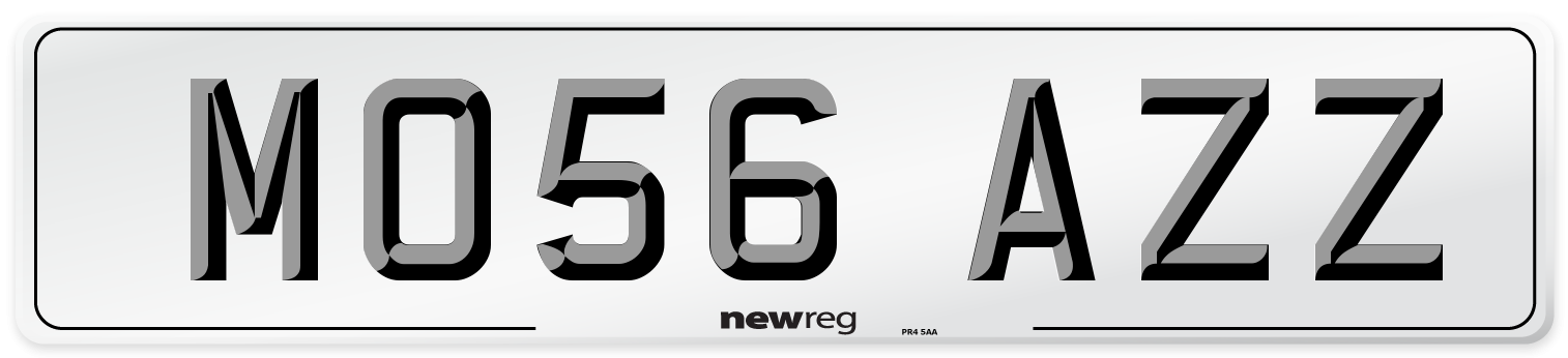 MO56 AZZ Number Plate from New Reg